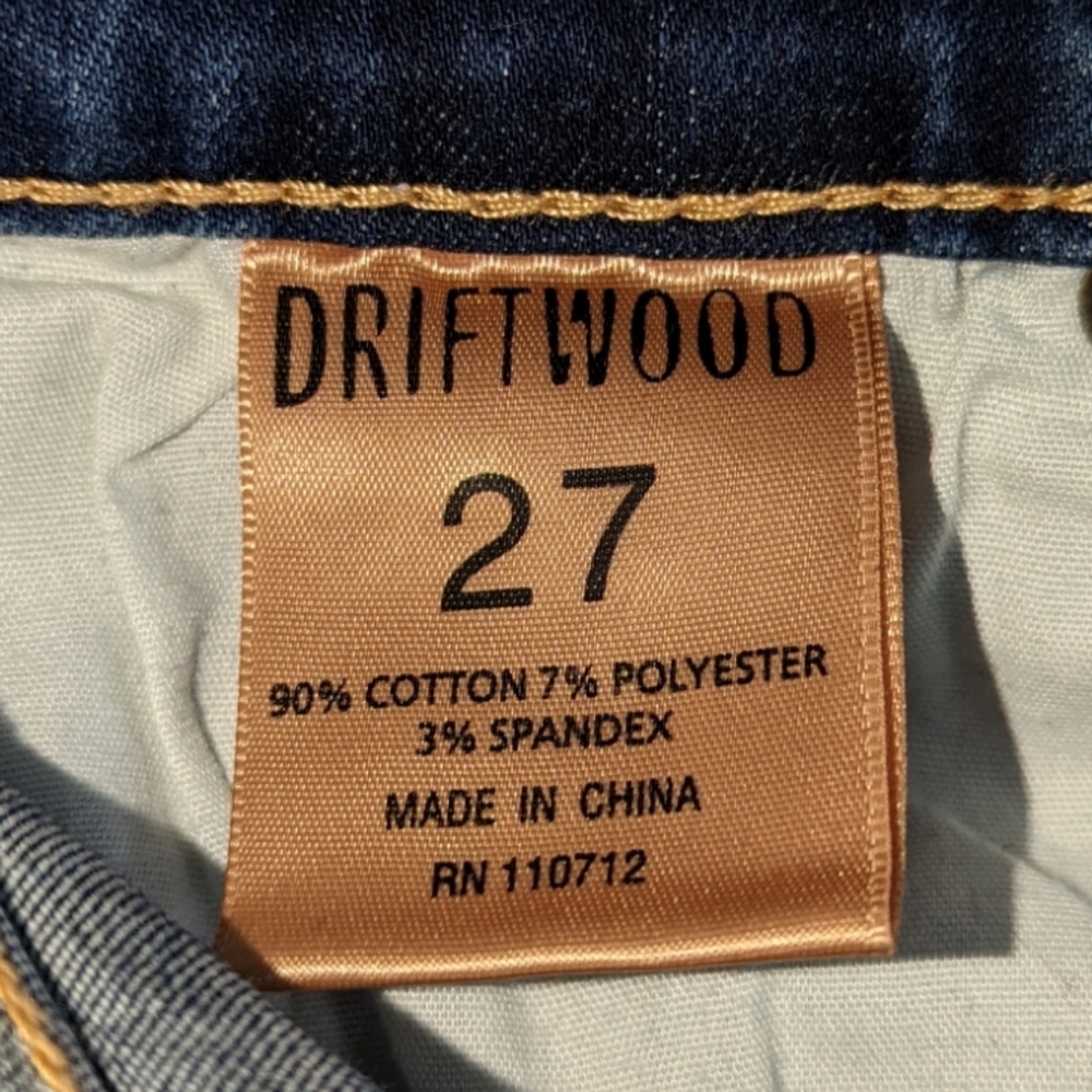 Driftwood Jackie Embroidery Jeans...Size 27 - Picture 9 of 11